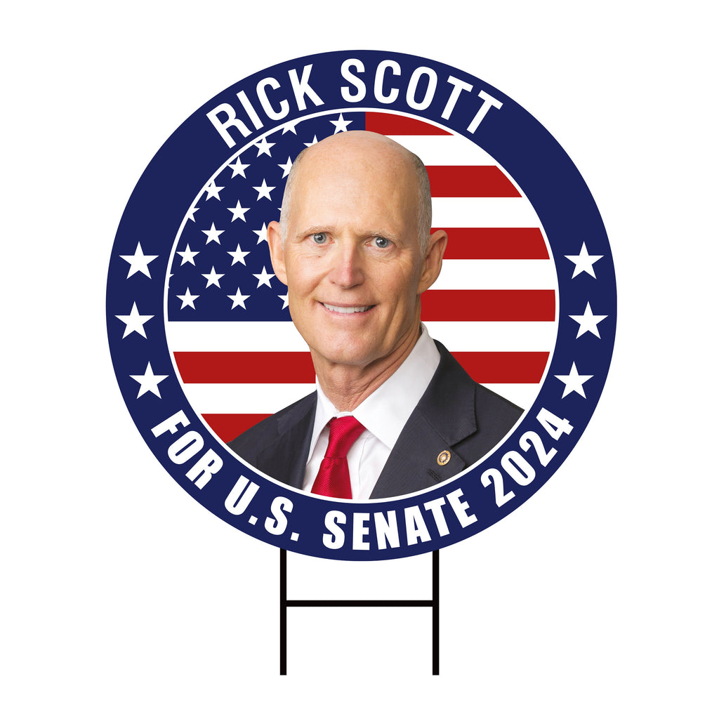 Rick Scott US Senate Yard Sign Coroplast US Senate Election Florida