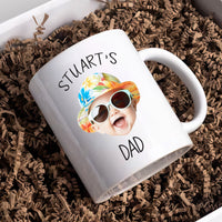 Personalized Baby Photo Mug, Custom Baby Face Mug, Father's Day Gift, Baby Face Coffee Cup, Grandpa Mug Gift, Dad Birthday Gift, Funny Gift