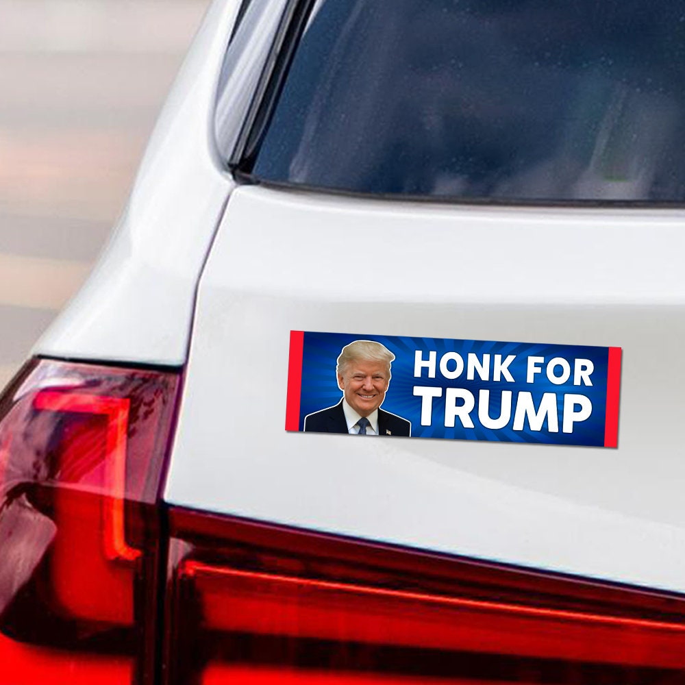 Honk for Trump Magnet, Take America Back, Trump For President 2024 Car Magnet, Trump Magnet, Trump 2024 Vehicle Magnet, 10" x 3"