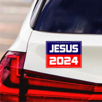 Jesus Christ 24 Only Jesus Can Save This Nation Car Magnet, Jesus 2024 Magnet, Jesus Our Only Hope , Jesus Vehicle Magnet - 6" x 4.5"