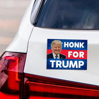 Honk for Trump Magnet, Take America Back, Trump For President 2024 Car Magnet, Trump Magnet, Trump 2024 Vehicle Magnet, 6" x 4.5"