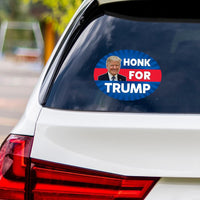 Honk for Trump Sticker Vinyl Decal - Trump 2024, Donald Trump For President 2024, Take America Back Bumper Sticker Decal - 6" x 4.5"