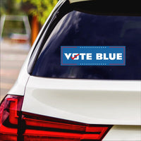 Vote Blue Save Democracy Sticker Vinyl Decal, Vote Democrat Vinyl Sticker, 2024 President Election, Vote Blue Bumper Sticker, 10" x 3"