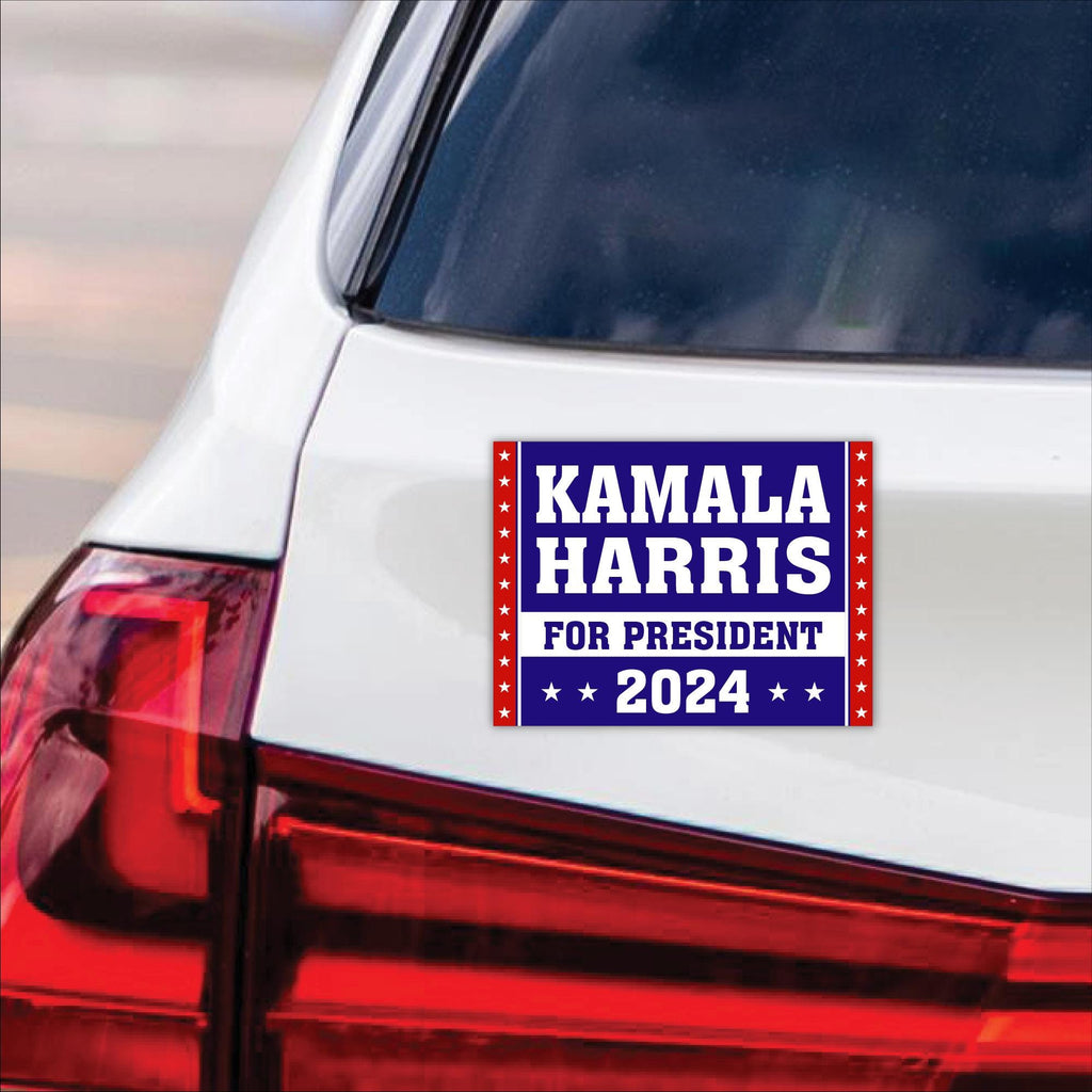 Kamala Harris 2024 Car Magnet, Harris For President 2024 Vehicle Magnet, 2024 President Election Bumper, Madam President Magnet, 6" x 4.5"