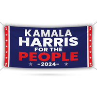 Kamala Harris 2024 Banner Sign, 13 Oz Kamala Harris For President 2024, 2024 President Election Harris Vinyl Banner with Metal Grommets