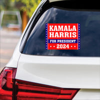 Kamala Harris 2024 Sticker Vinyl Decal, Harris For President 2024 Vinyl Sticker, Madam President, Election Harris Bumper Sticker - 6" x 4.5"