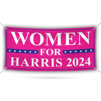 Kamala Harris 2024 Banner Sign, 13 Oz Harris For President 2024, Election 2024, Women for Harris 2024 Vinyl Banner with Metal Grommets