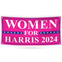 Kamala Harris 2024 Banner Sign, 13 Oz Harris For President 2024, Election 2024, Women for Harris 2024 Vinyl Banner with Metal Grommets