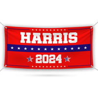 Kamala Harris 2024 Banner Sign, 13 Oz Kamala Harris For President 2024, President Election 2024, Harris Vinyl Banner with Metal Grommets