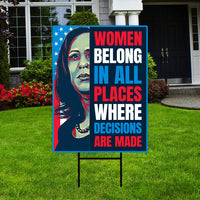 Kamala Harris 2024 Yard Sign - Coroplast Kamala Harris For President 2024 Lawn Sign, 2024 President Election Harris Signs with Metal H-Stake