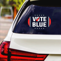 Vote Blue Save Democracy Sticker Vinyl Decal, Vote Democrat Vinyl Sticker, 2024 President Election, Vote Blue Bumper Sticker, 6" x 4.5"