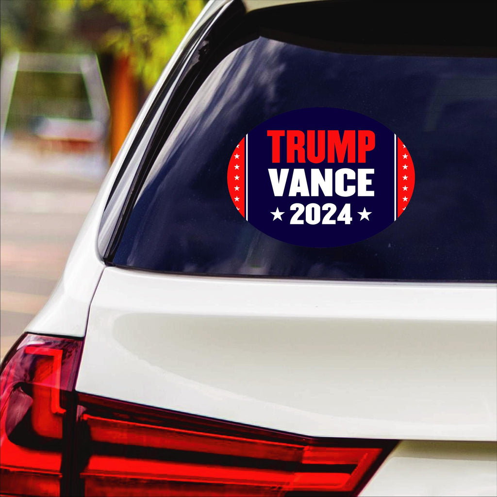 Trump Vance 2024 Sticker Vinyl Decal, Trump 2024 Vinyl Sticker, 2024 Election, Take America Back, Trump Campaign Bumper Sticker, 6" x 4.5"