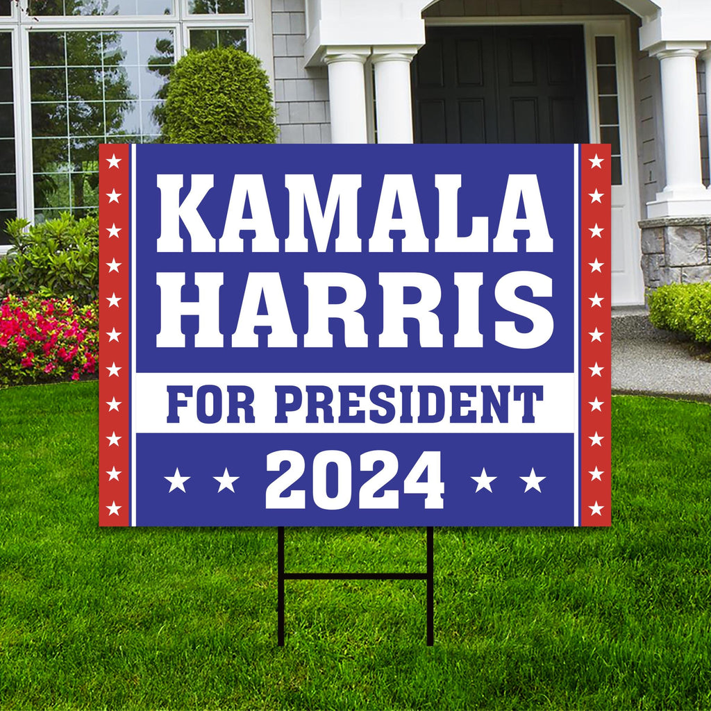 Kamala Harris 2024 Yard Sign - Coroplast Kamala Harris For President 2 ...