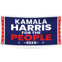 Kamala Harris 2024 Banner Sign, 13 Oz Kamala Harris For President 2024, 2024 President Election Harris Vinyl Banner with Metal Grommets