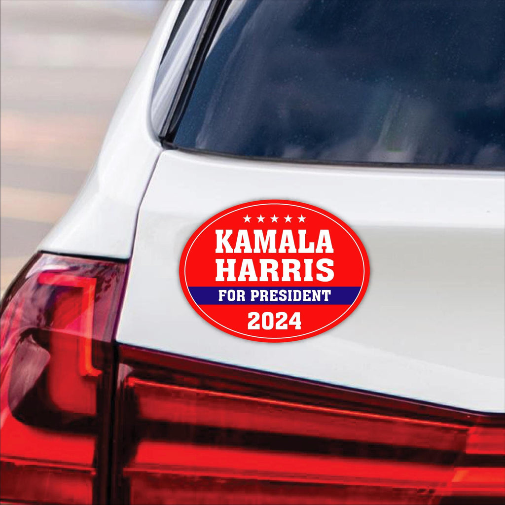 Kamala Harris 2024 Car Magnet, Harris For President 2024 Vehicle Magnet, 2024 President Election Bumper, Madam President Magnet, 6" x 4.5"