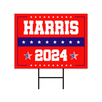 Kamala Harris 2024 Yard Sign - Coroplast Kamala Harris For President 2024 Lawn Sign, 2024 President Election Harris Signs with Metal H-Stake