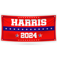 Kamala Harris 2024 Banner Sign, 13 Oz Kamala Harris For President 2024, President Election 2024, Harris Vinyl Banner with Metal Grommets