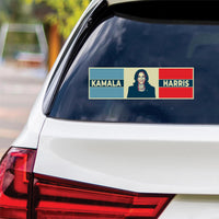 Kamala Harris 2024 Sticker Vinyl Decal, Harris For President 2024 Vinyl Sticker, Madam President, Election Harris Bumper Sticker - 10" x 3"