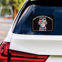 Kamala Harris 2024 Sticker Vinyl Decal, Harris For President 2024 Vinyl Sticker, Election, Childless Cat Ladies Bumper Sticker - 6" x 4.5"