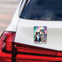 Childless Cat Lady Car Magnet, Kamala Harris 2024 Vehicle Magnet, Skeleton Tarot Card, Halloween Magnet, Madam President Magnet, 6" x 4.5"