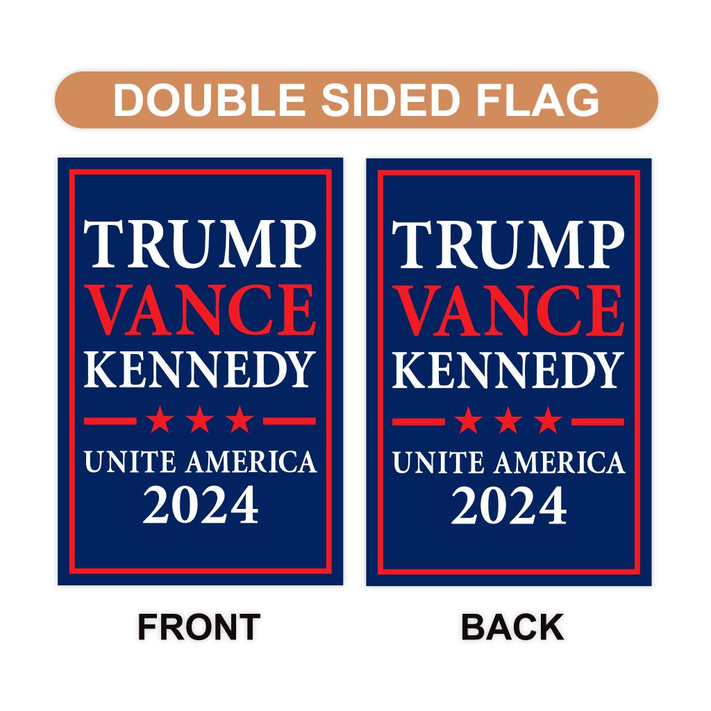 Trump Vance Kennedy 2025 Garden Flag 12x18 Inch Double Sided, Trump