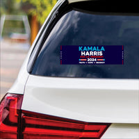 Harris Walz Obviously Sticker Vinyl Decal, Harris For President 2024 Vinyl Sticker, Truth Hope Decency Bumper Sticker - 10" x 3"