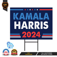 Harris Walz 2024 Obviously Yard Sign - Coroplast Harris For President 2024 Lawn Sign, Truth Hope Decency Election Signs with Metal H-Stake