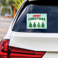 Christmas Vinyl Decal, Christmas Tree Vinyl Sticker, Holiday, Winter Sticker, Xmas Tree Sticker, Merry Christmas Bumper Sticker - 6" x 4.5"