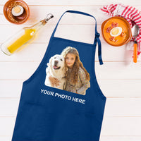 Custom Face Apron, Adjustable Neck Photo Apron, Full-Length Cooking Apron with Pockets, Custom Name Apron, Chef Face Personalized Gift Apron