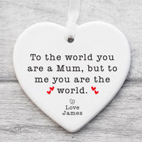 Mum Ceramic Keepsake, Mother's Day Gift, Mum's Birthday Present, Thank You Mum Gift, Custom Ornament for Mom, Special Gift for Mum