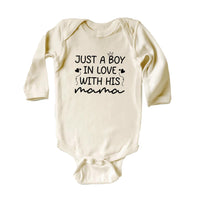 Just a Boy in Love with His Mama Baby Bodysuit, Baby Shirt, Toddler Sweatshirt - Mother's Day Gift, Cute Gift for Mom from Baby Boy