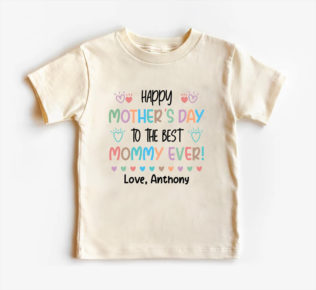 Happy Mother’s Day Baby Bodysuit, Baby Shirt, Toddler Sweatshirt - Personalized First Mother’s Day Outfit, Best Mom Ever Baby Gift