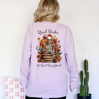 Read Books Be Kind Stay Weird Long Sleeve Shirt, Librarian Gifts Shirt