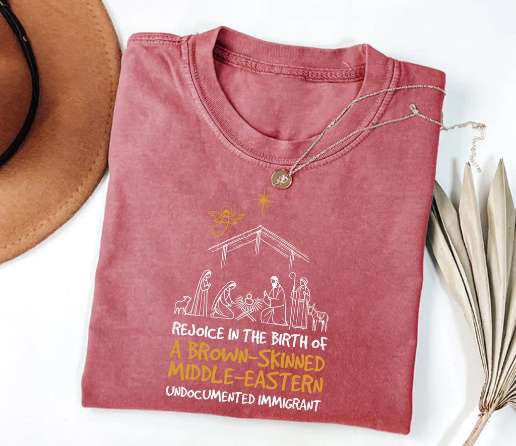 Rejoice In The Birth Of A Brown-Skinned Middle Eastern Short Sleeve T-Shirt