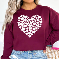 Valentine's Day Heart Sweatshirt, Girls Valentine Gift