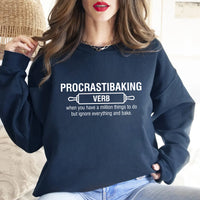 Procrastibaking Sweatshirt, Funny Baking Sweatshirt