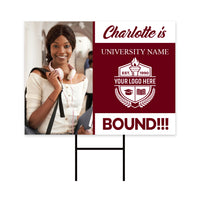 Personalized College Bound 2024 Photo Yard Sign