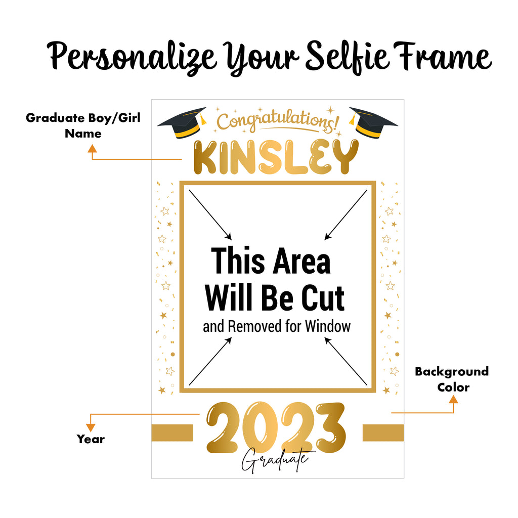 Personalized Graduation 2025 Selfie Frame