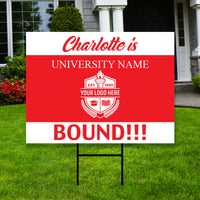 Personalized College Bound 2025 Yard Sign