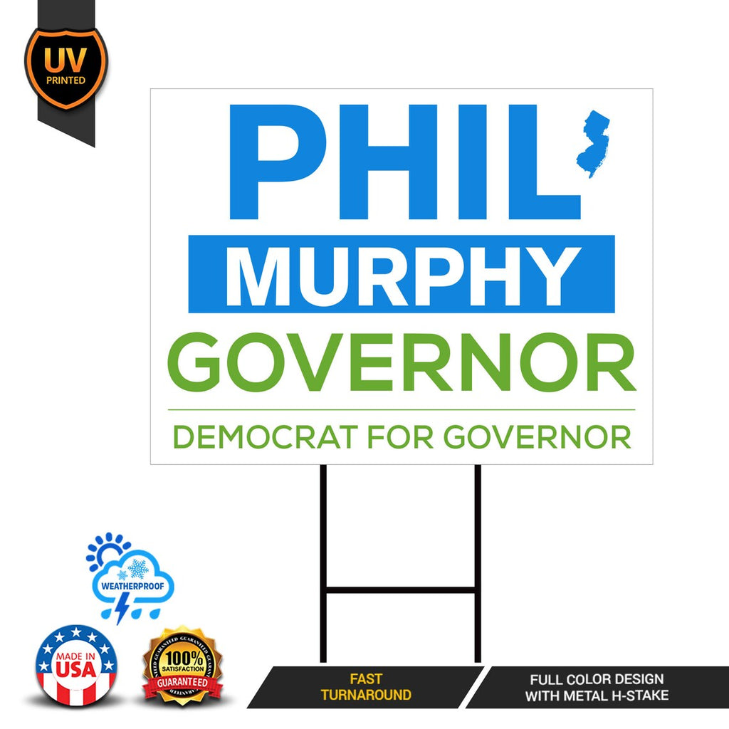 Phil Murphy For New Jersey Governor Yard Sign