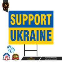 Stand With Ukraine Yard Sign