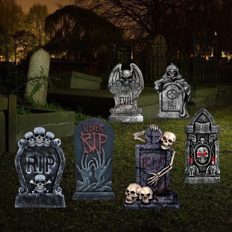 Halloween Tombstones Yard Sign Cutouts