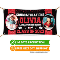 Graduation 2025 Personalized Photo Banner Sign