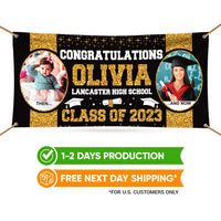 Graduation 2025 Personalized Photo Banner Sign