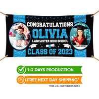 Graduation 2025 Personalized Photo Banner Sign