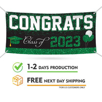 Congrats Grad 2024 Banner Sign