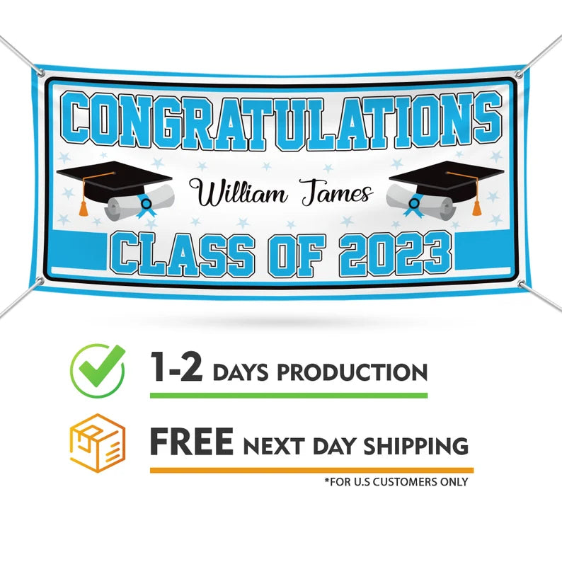 Graduation 2024 Personalized Banner Sign