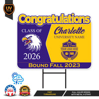 Personalized College Bound Future Yard Sign