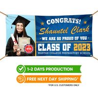 Graduation 2025 Personalized Photo Banner Sign