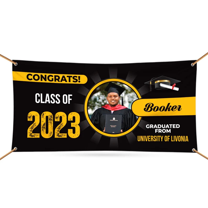 Graduation 2025 Personalized Photo Banner Sign